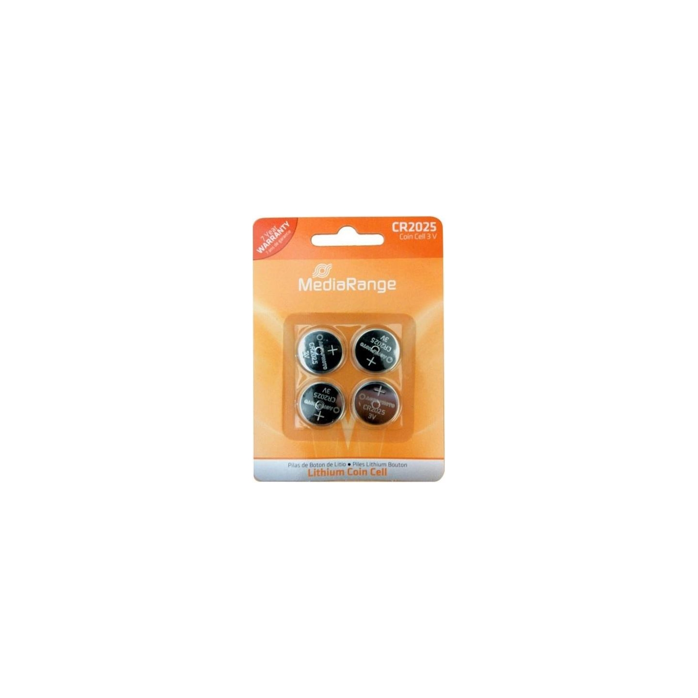 Mediarange BATTERY LITHIUM CR2025 3V/4PCS MRBAT131 MEDIARANGE