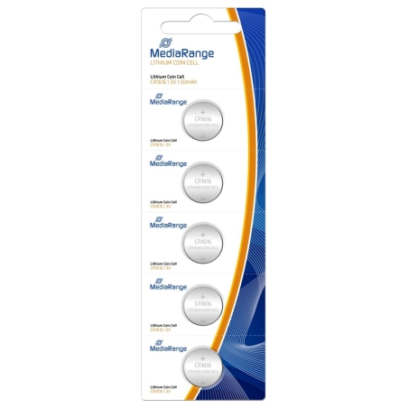 Mediarange BATTERY LITHIUM CR1616 3V/5PCS MRBAT135 MEDIARANGE