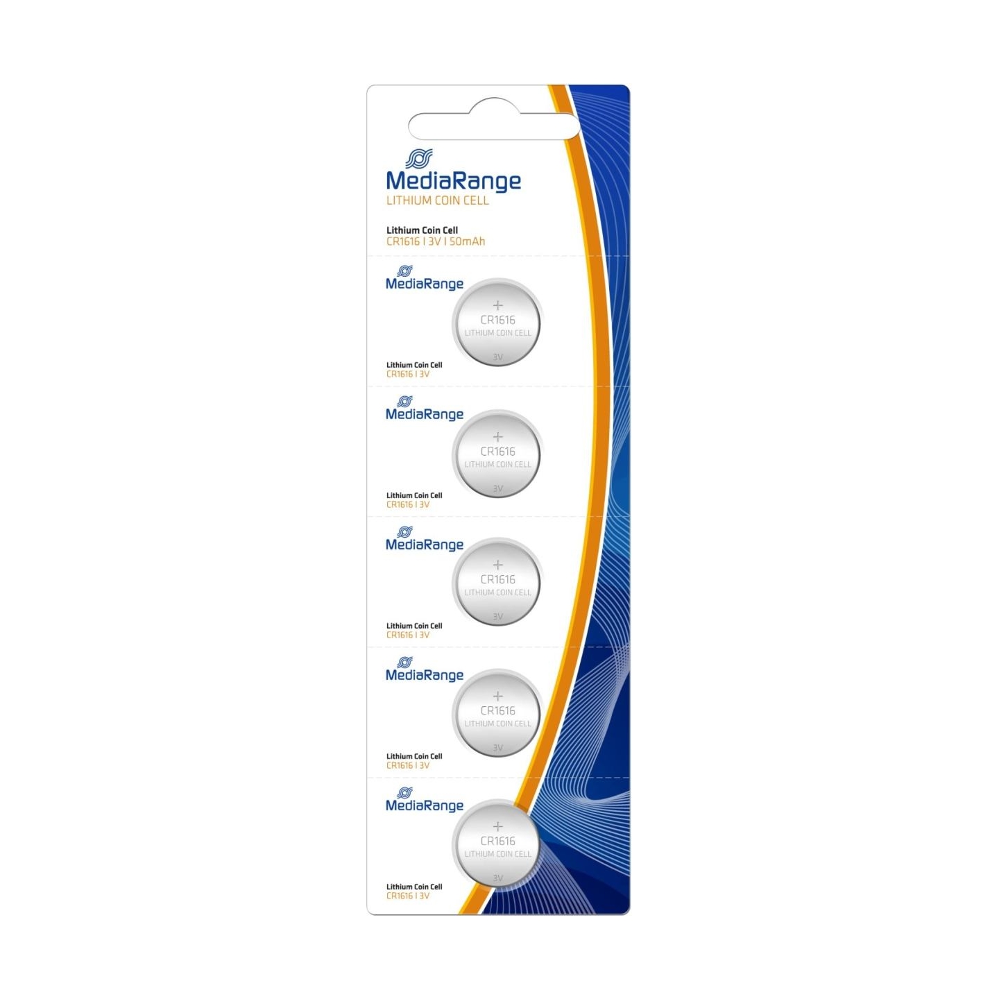 Mediarange BATTERY LITHIUM CR1616 3V/5PCS MRBAT135 MEDIARANGE