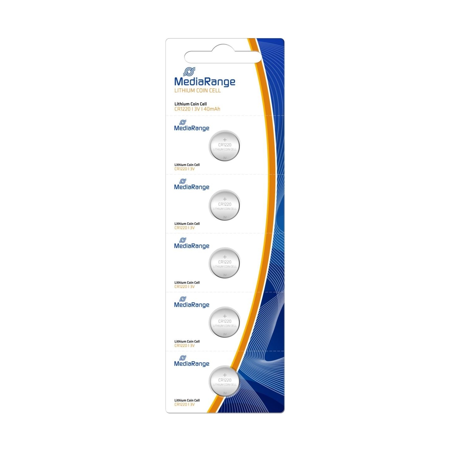 Mediarange BATTERY LITHIUM CR1220 3V/5PCS MRBAT134 MEDIARANGE