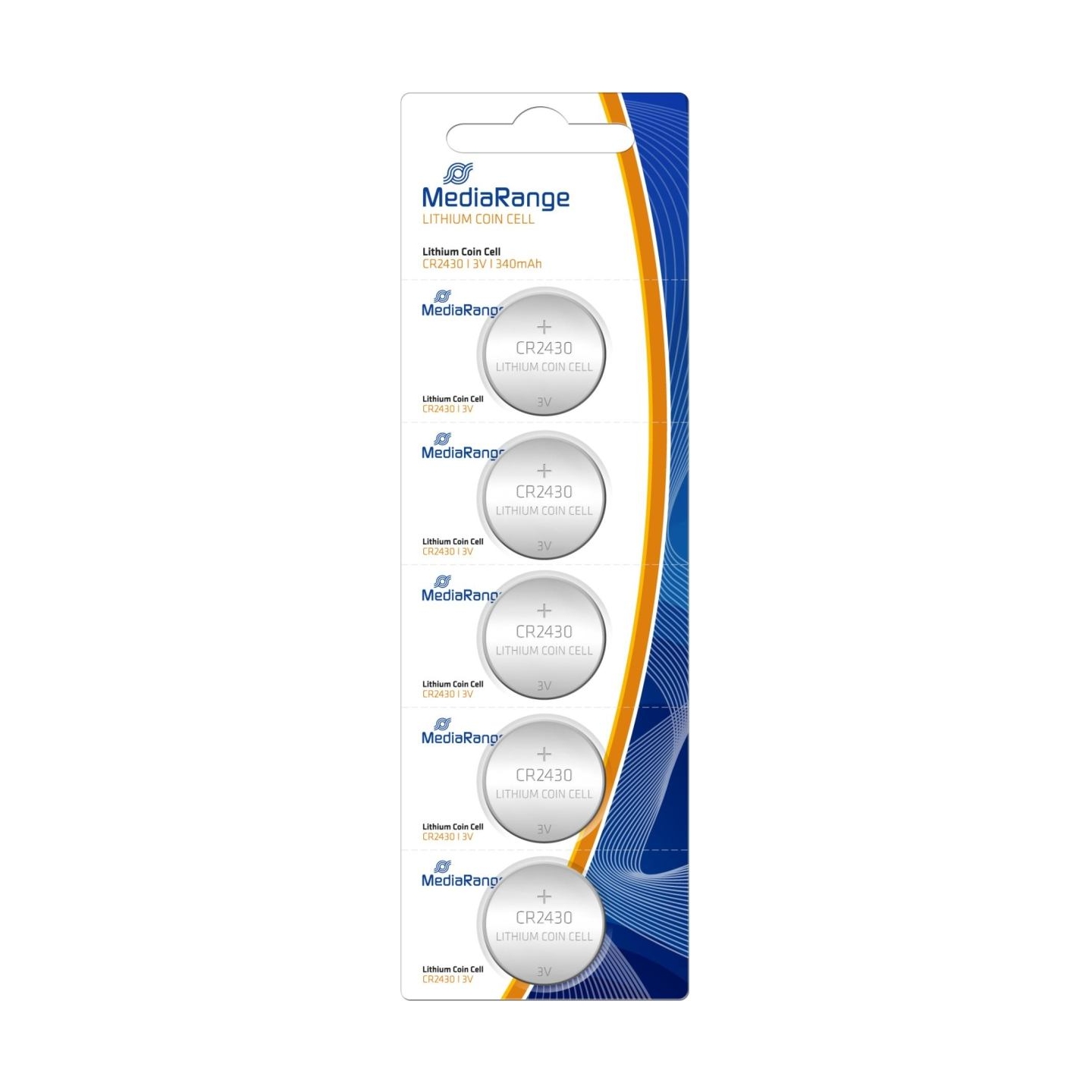 Mediarange BATTERY LITHIUM CR2430 3V/5PCS MRBAT137 MEDIARANGE
