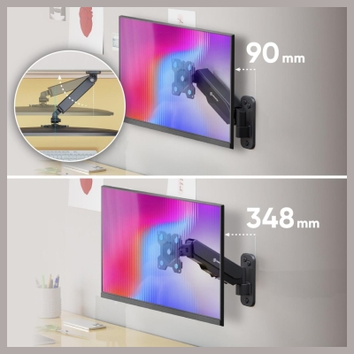 Onkron TV SET ACC WALL MOUNT /13-34"/BLACK G120-B ONKRON