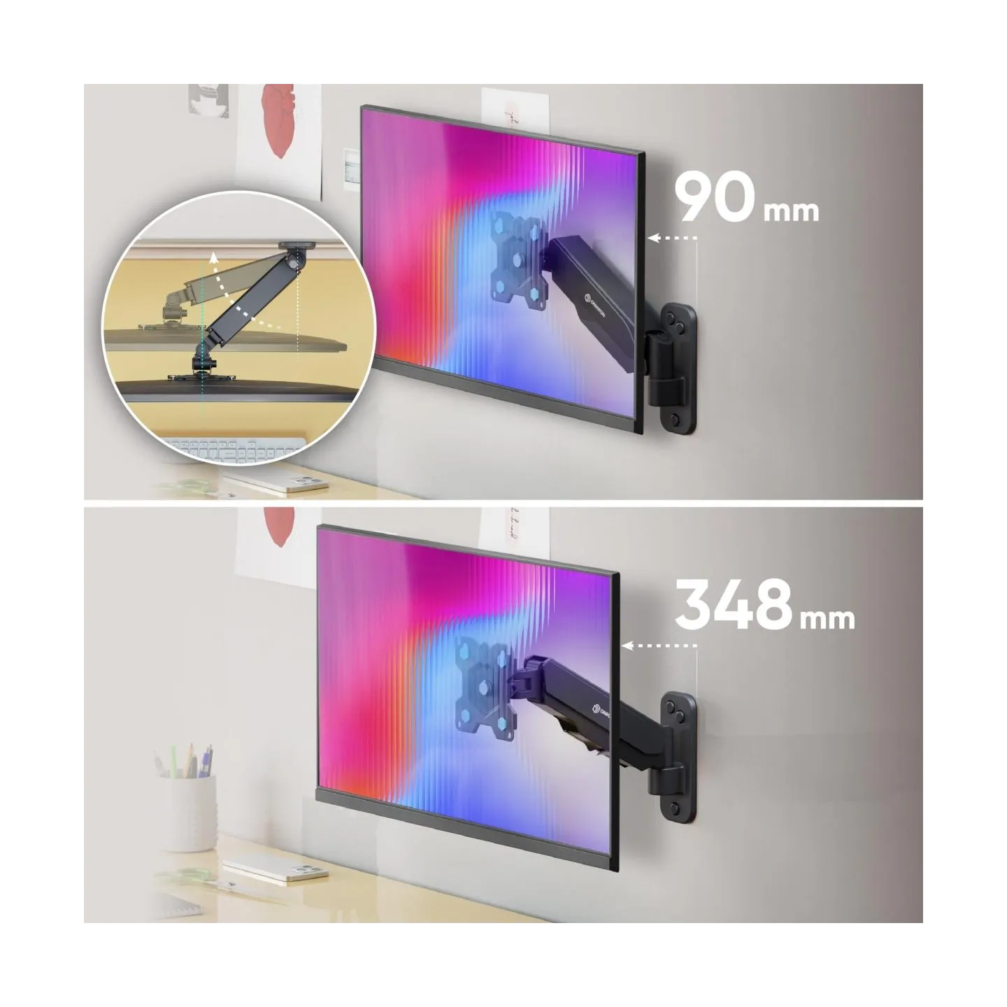 Onkron TV SET ACC WALL MOUNT /13-34"/BLACK G120-B ONKRON