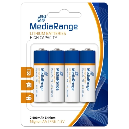 Mediarange BATTERY LITHIUM MIGNON AA 1.5V/4PCS MRBAT154 MEDIARANGE