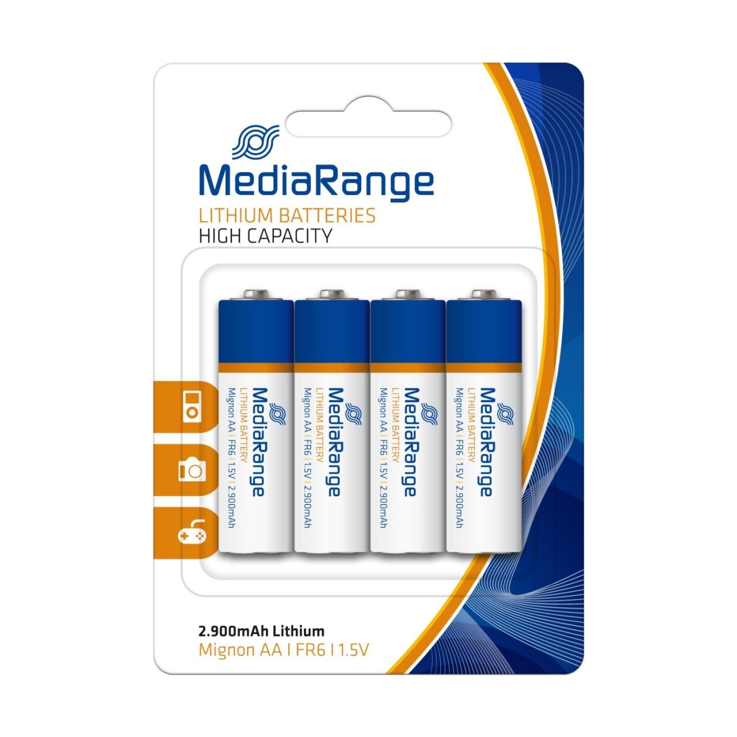 Mediarange BATTERY LITHIUM MIGNON AA 1.5V/4PCS MRBAT154 MEDIARANGE