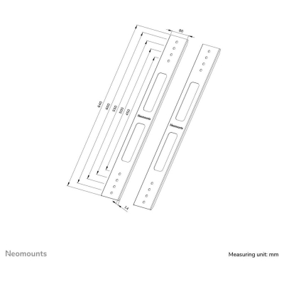 Neomounts BY NEWSTAR AWL-250BL16 VESA EXTENSION KIT - BLACK