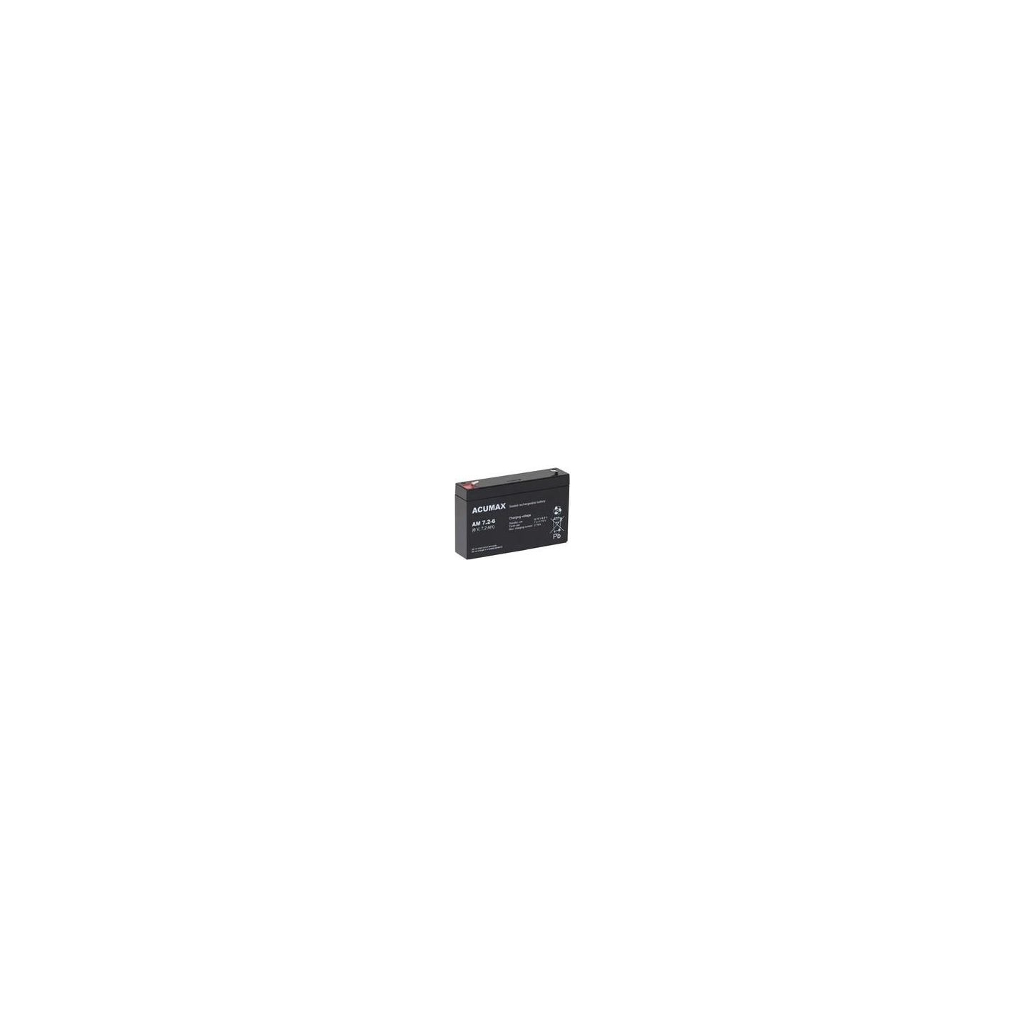 EMU BATTERY 6V 7.2AH/AM7.2-6 ACUMAX EMU