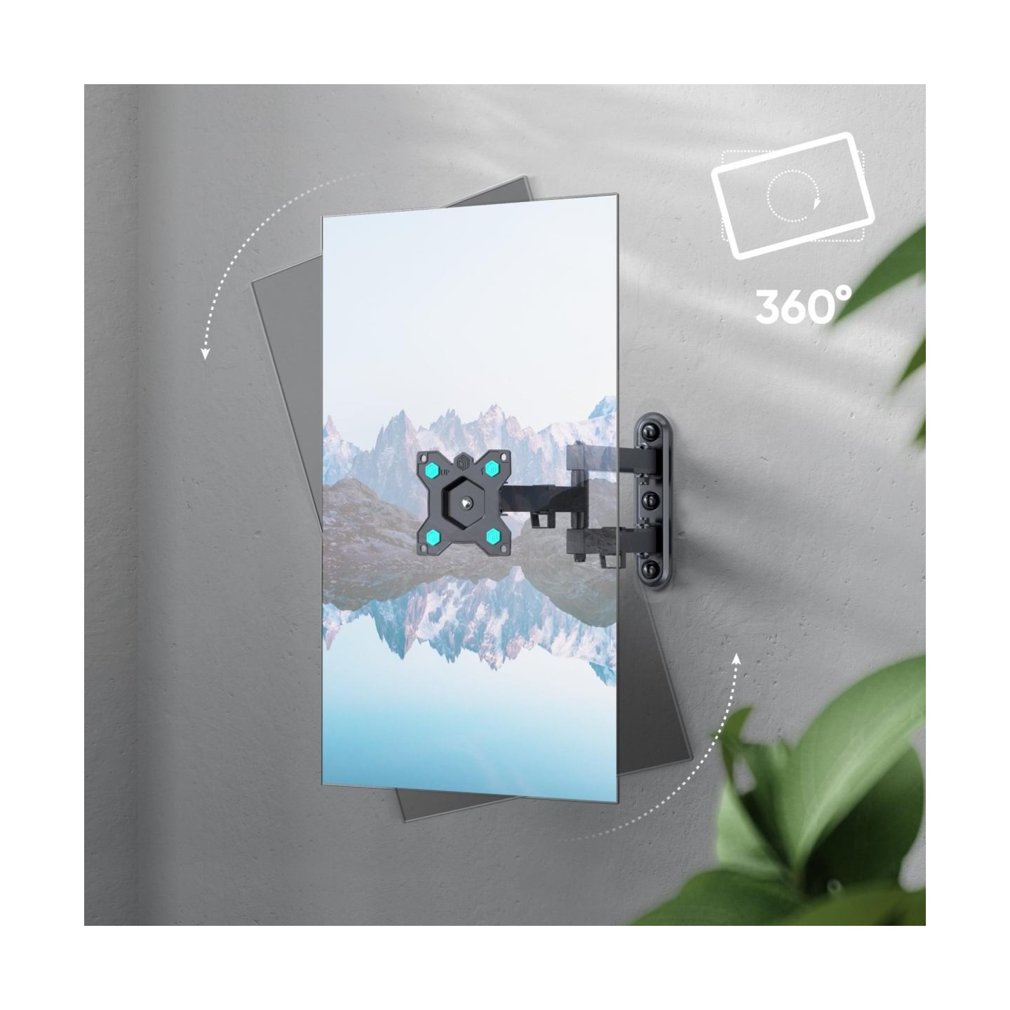 Onkron TV SET ACC WALL MOUNT /10-35"/BLACK R4-B ONKRON