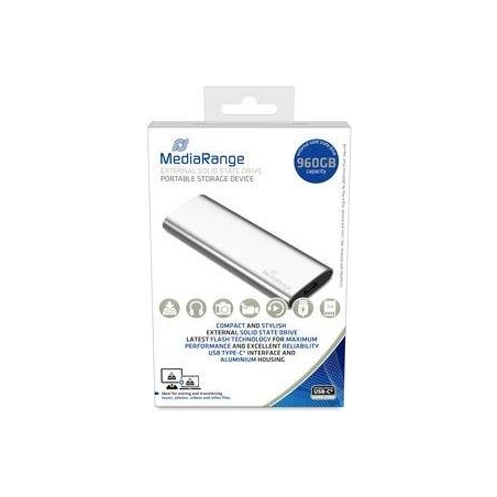 Mediarange External SSD|MEDIARANGE|Read speed 450 MB/s|Write speed 420 MB/s|Form factor M.2|NVMe Yes| 900 GB|MR1103