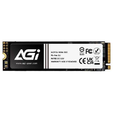 Agi Technology SSD|AGI TECHNOLOGY|600xTBW rating|MTBF 1600000 h|Read speed 3200 MB/s|Write speed 1700 MB/s|NVMe Yes|PCI Express 