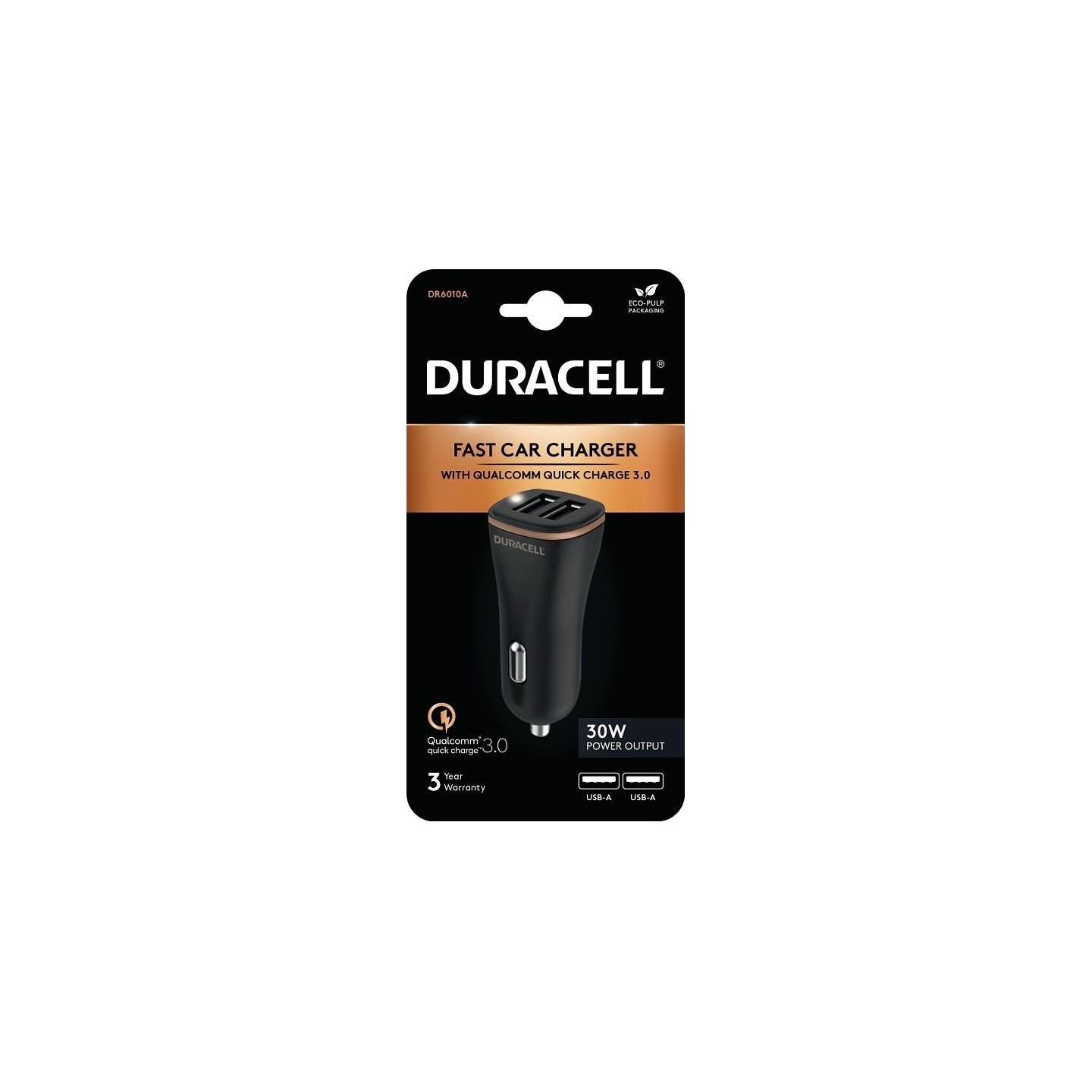 Duracell MOBILE CHARGER CAR USB/2P DR6010A DURACELL