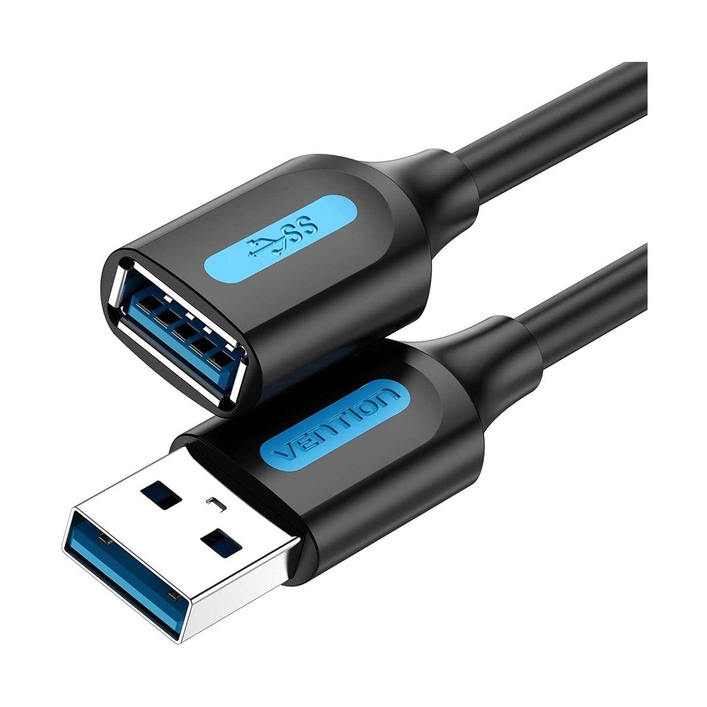 Vention CABLE USB2.0 MALE TO FEMALE/1.5M BLACK CBIBG VENTION