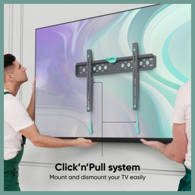 Onkron TV SET ACC WALL MOUNT /43-85"/BLACK FM6-B ONKRON