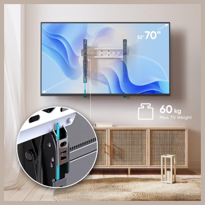 Onkron TV SET ACC WALL MOUNT /32-70"/BLACK/WHITE TM5-BW ONKRON