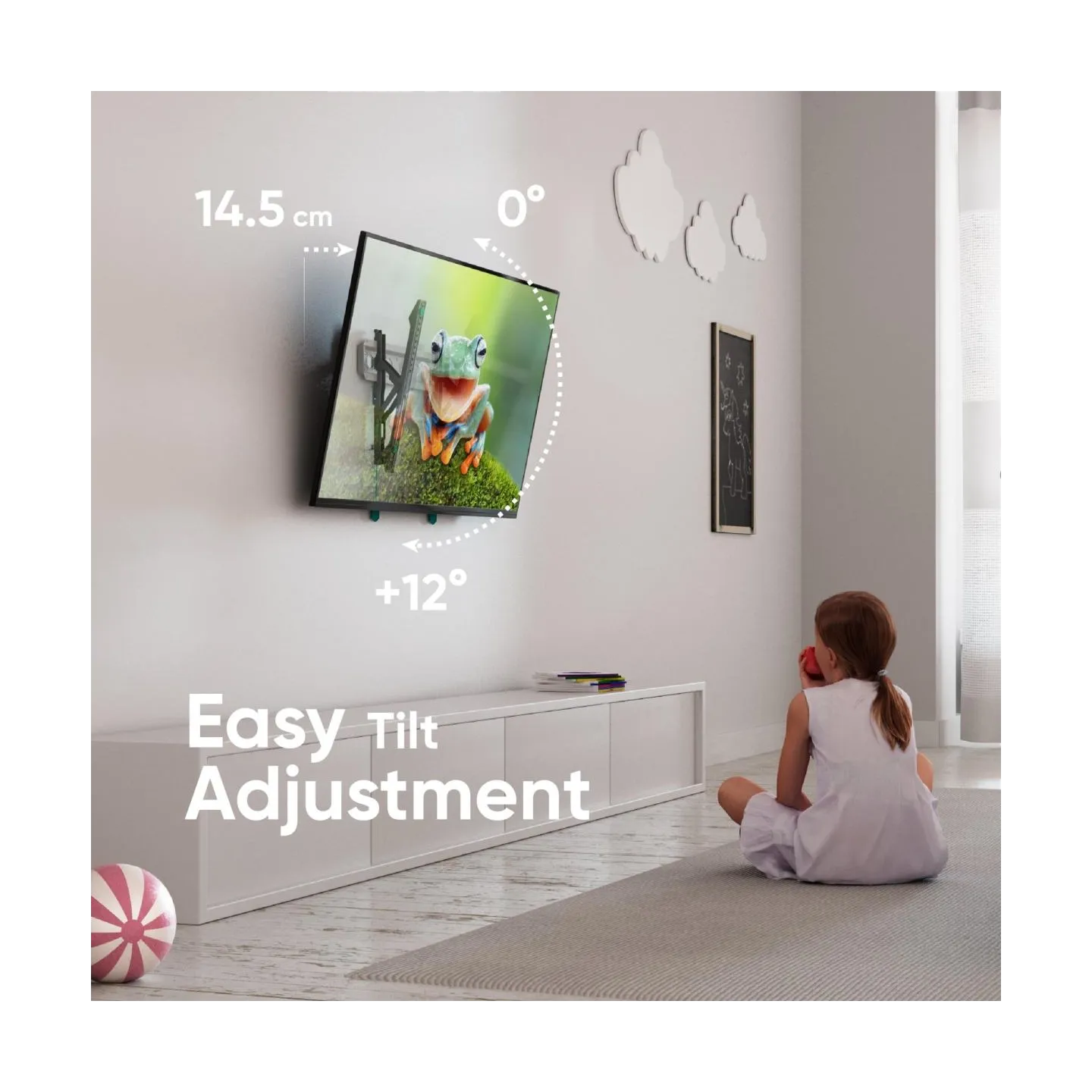 Onkron TV SET ACC WALL MOUNT /32-70"/BLACK/WHITE TM5-BW ONKRON