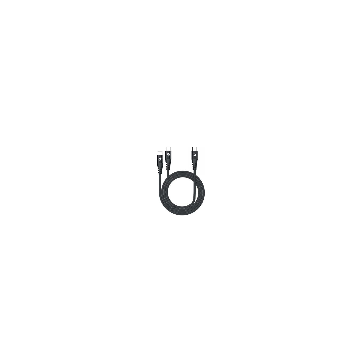 Celly USB-C TO 2 USB-C CABLE 100W POWER DELIVERY