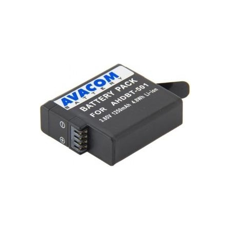 Avacom GOPRO AHDBT-501, AABAT-001 LI-ION 3.7V 1250MAH 4.8WH, HERO 5, HERO 6 BLACK, HERO 7 BLACK, HERO 8