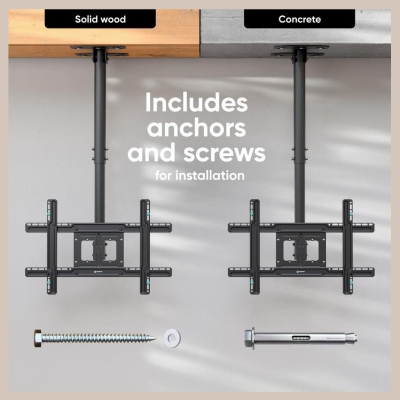 Onkron TV SET ACC CEILING MOUNT/32-80" BLACK N1L-B ONKRON