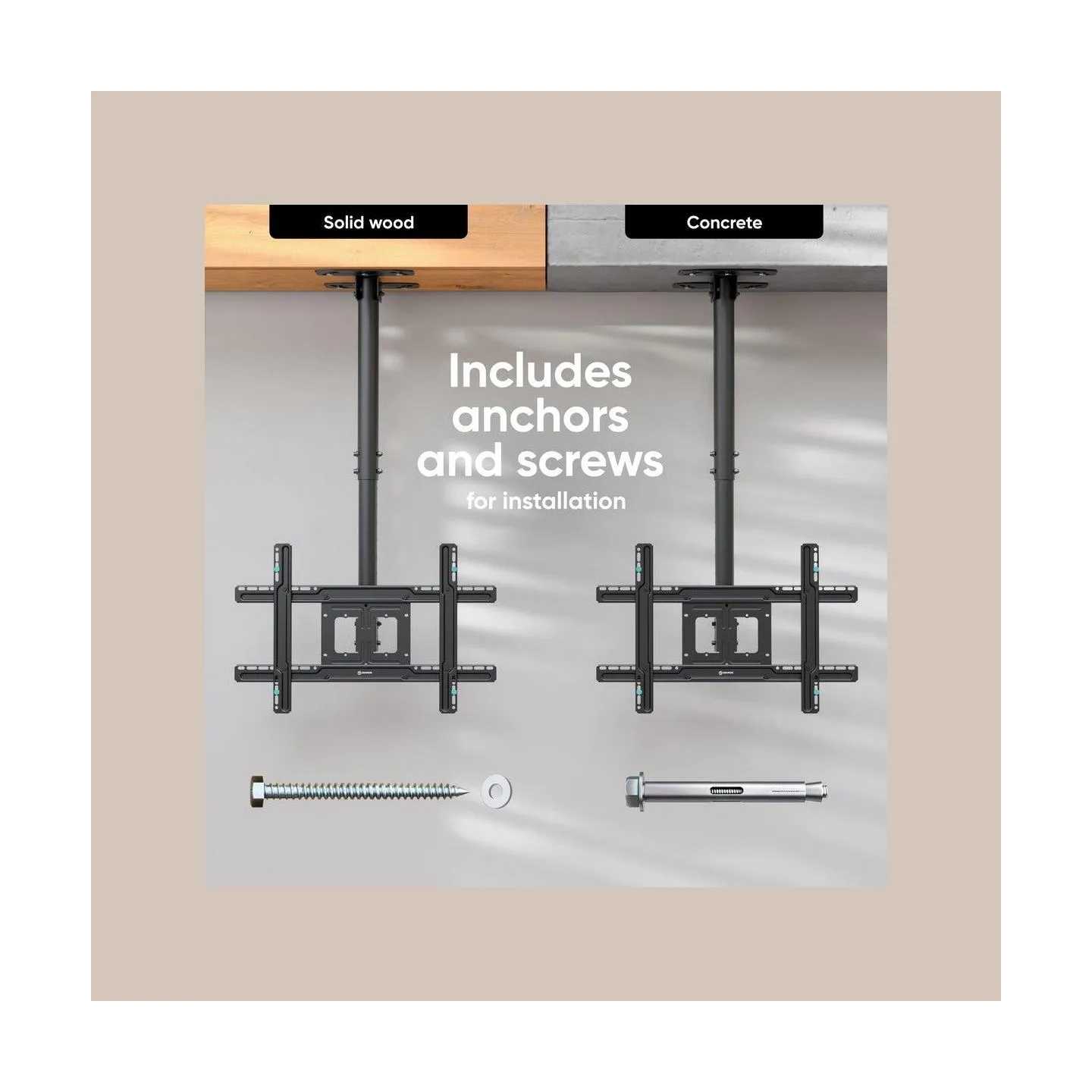 Onkron TV SET ACC CEILING MOUNT/32-80" BLACK N1L-B ONKRON
