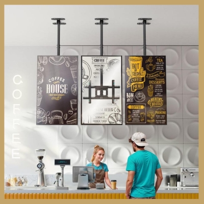 Onkron TV SET ACC CEILING MOUNT/32-80" BLACK N1L-B ONKRON