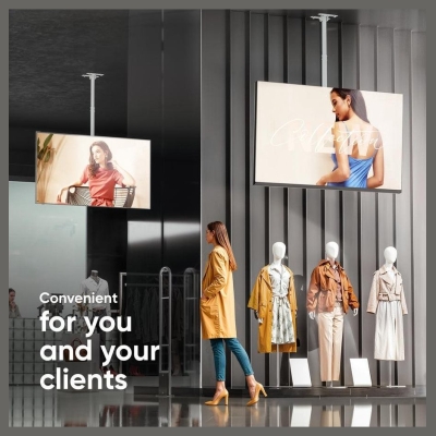 Onkron TV SET ACC CEILING MOUNT/32-80" WHITE N1L-W ONKRON