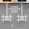 Onkron TV SET ACC CEILING MOUNT/32-80" WHITE N1L-W ONKRON