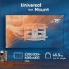 Onkron TV SET ACC WALL MOUNT/40-75"/WHITE M6L-W ONKRON