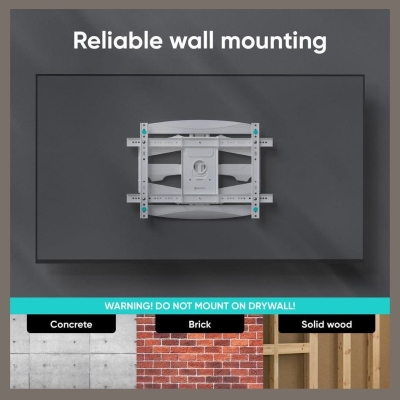 Onkron TV SET ACC WALL MOUNT/40-75"/WHITE M6L-W ONKRON