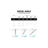 Onkron TV SET ACC WALL MOUNT /32-65"/BLACK M4-B ONKRON