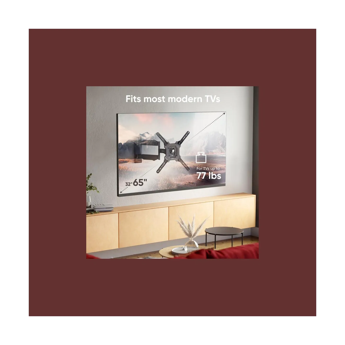 Onkron TV SET ACC WALL MOUNT /32-65"/BLACK M4-B ONKRON