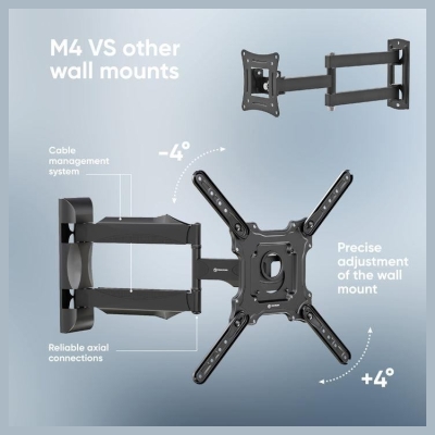Onkron TV SET ACC WALL MOUNT /32-65"/BLACK M4-B ONKRON