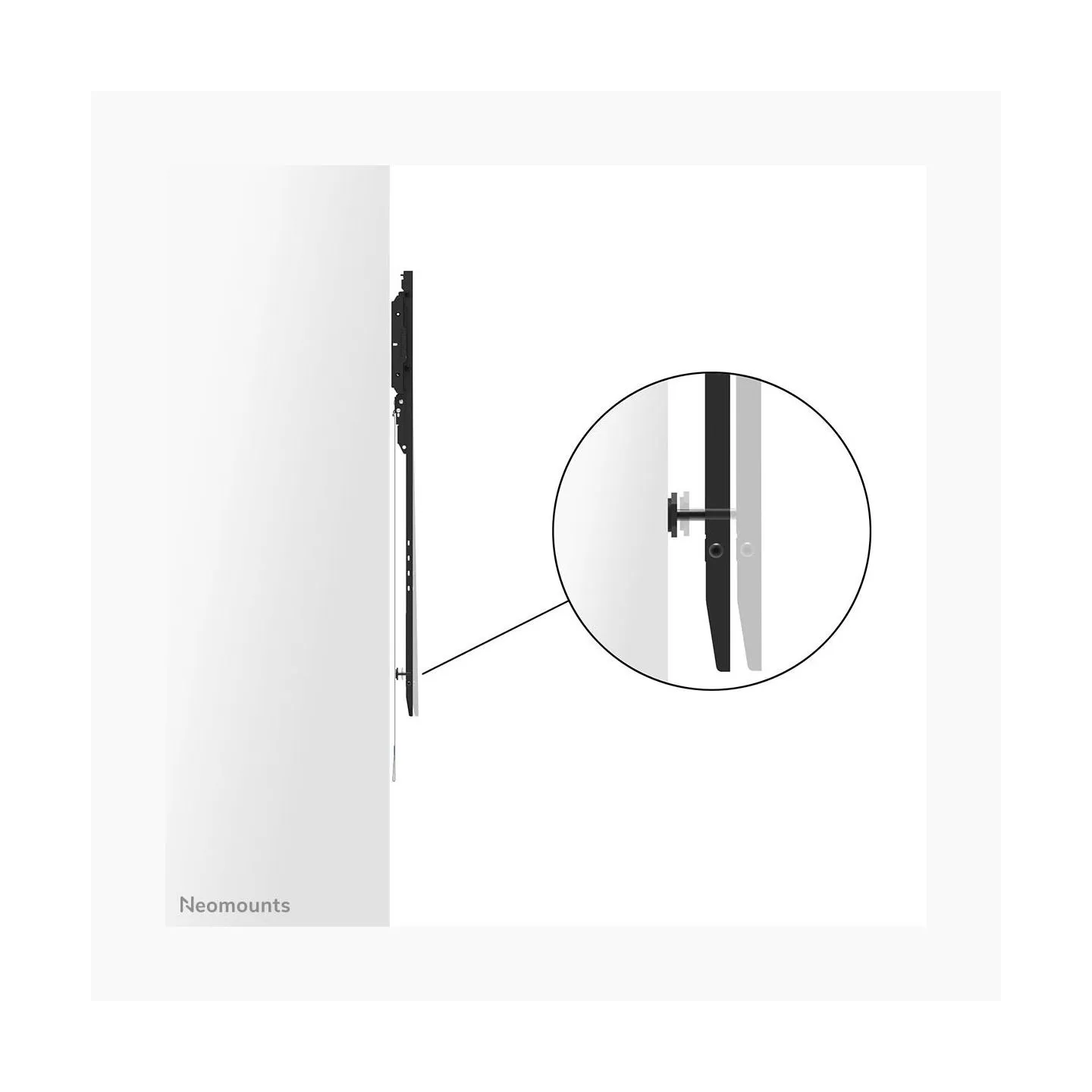 Neomounts Wall mount | WL30-750BL18P Heavy duty wall mount | Adjustable Height | 50-98 " | Maximum weight (capacity) 100 kg | Bl