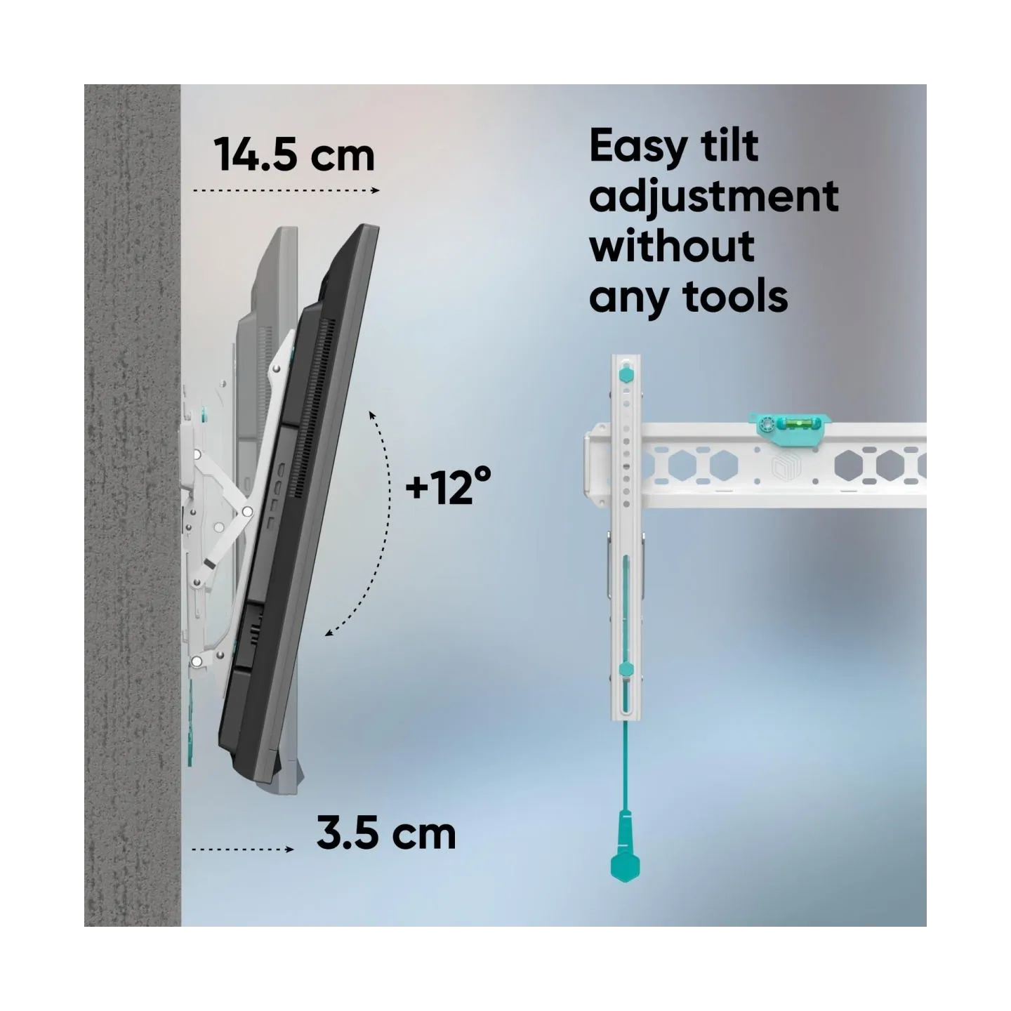 Onkron TV SET ACC WALL MOUNT /32-70"/WHITE TM5-W ONKRON