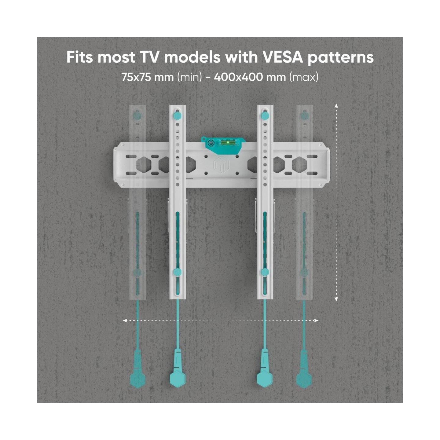 Onkron TV SET ACC WALL MOUNT /32-70"/WHITE TM5-W ONKRON