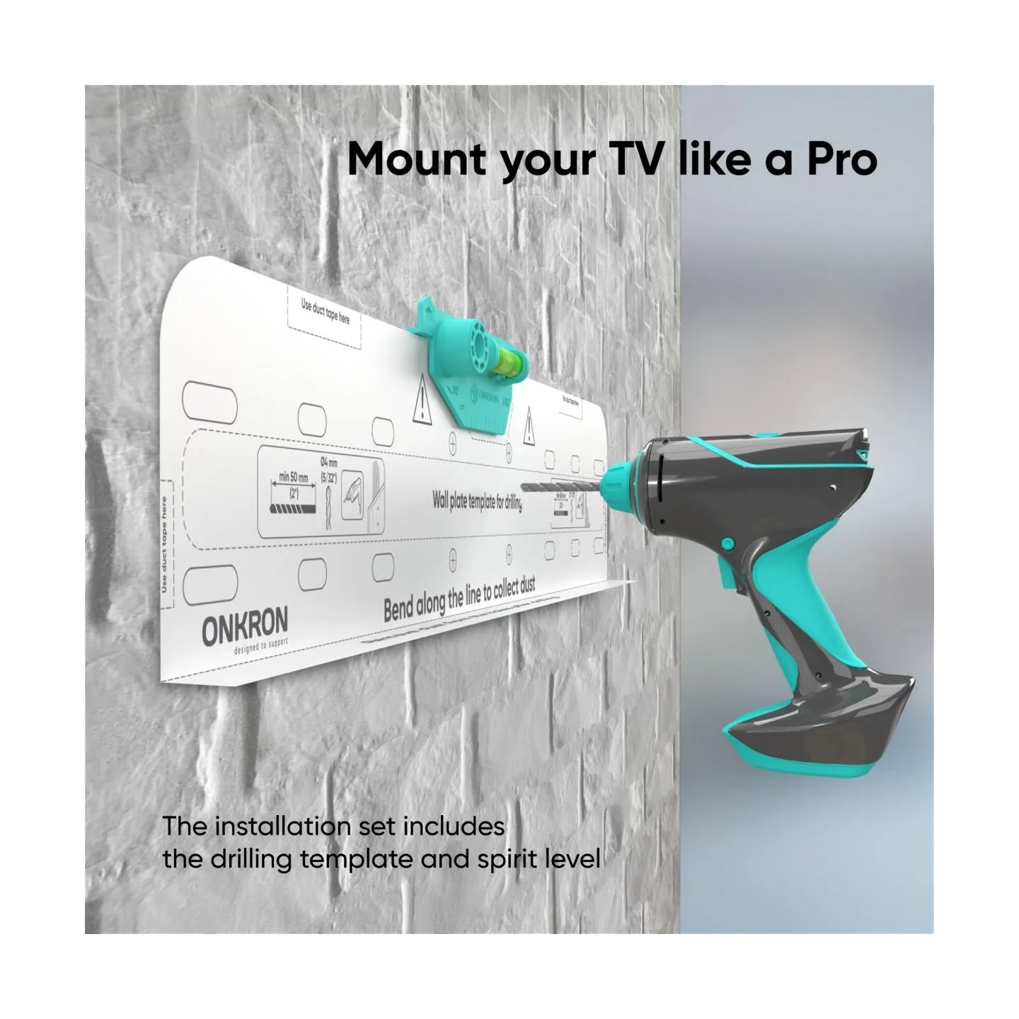 Onkron TV SET ACC WALL MOUNT /32-70"/WHITE TM5-W ONKRON