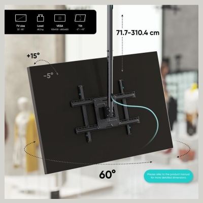 Onkron TV SET ACC CEILING MOUNT/32-80" BLACK N2L-B ONKRON