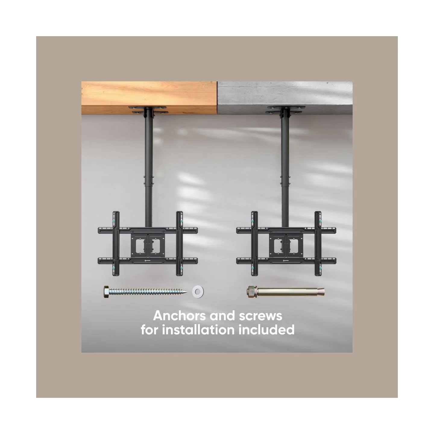 Onkron TV SET ACC CEILING MOUNT/32-80" BLACK N2L-B ONKRON