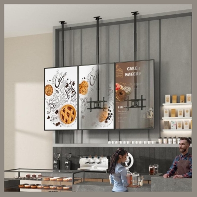 Onkron TV SET ACC CEILING MOUNT/32-80" BLACK N2L-B ONKRON