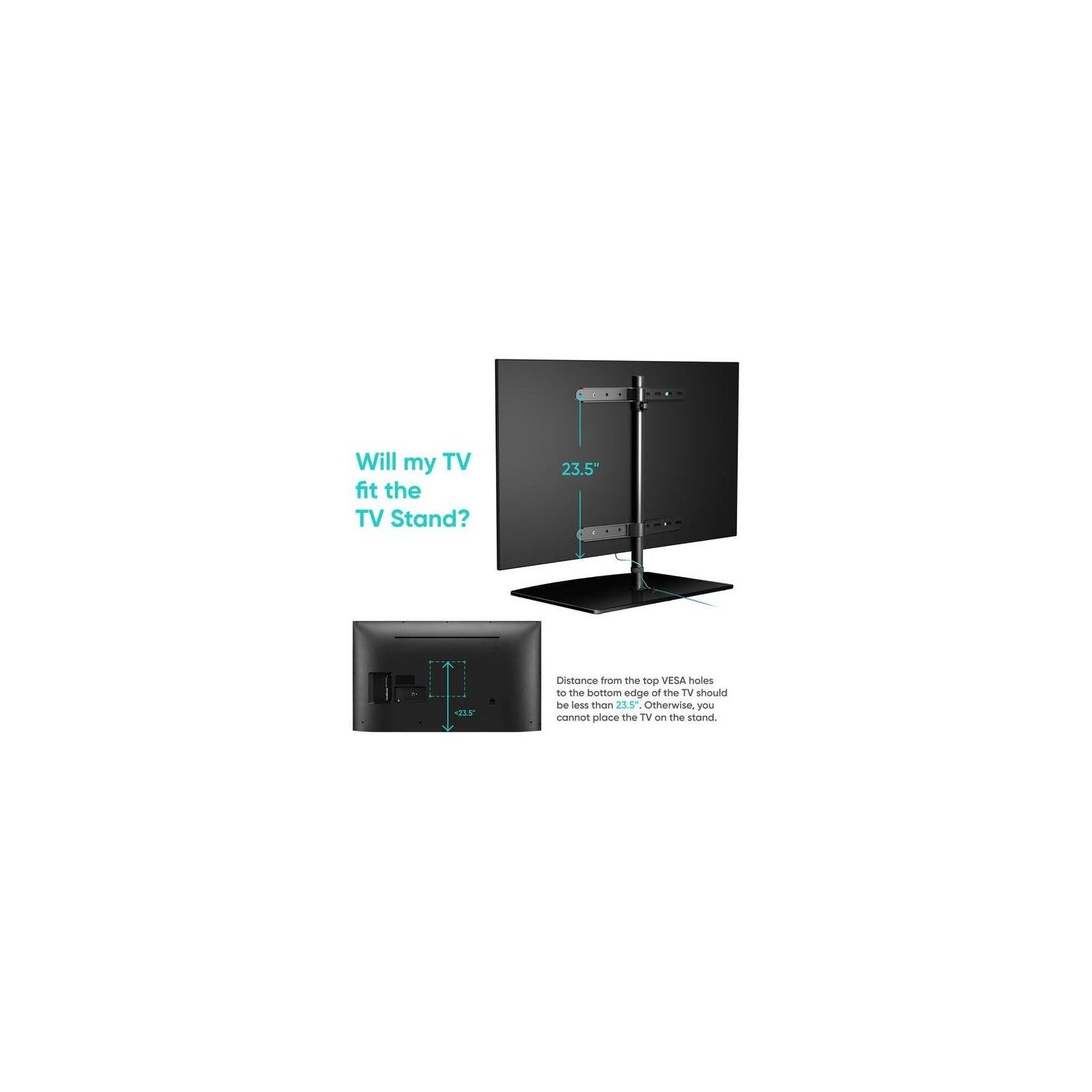 Onkron TV SET ACC DESKTOP STAND/32-75" BLACK PT3-B ONKRON