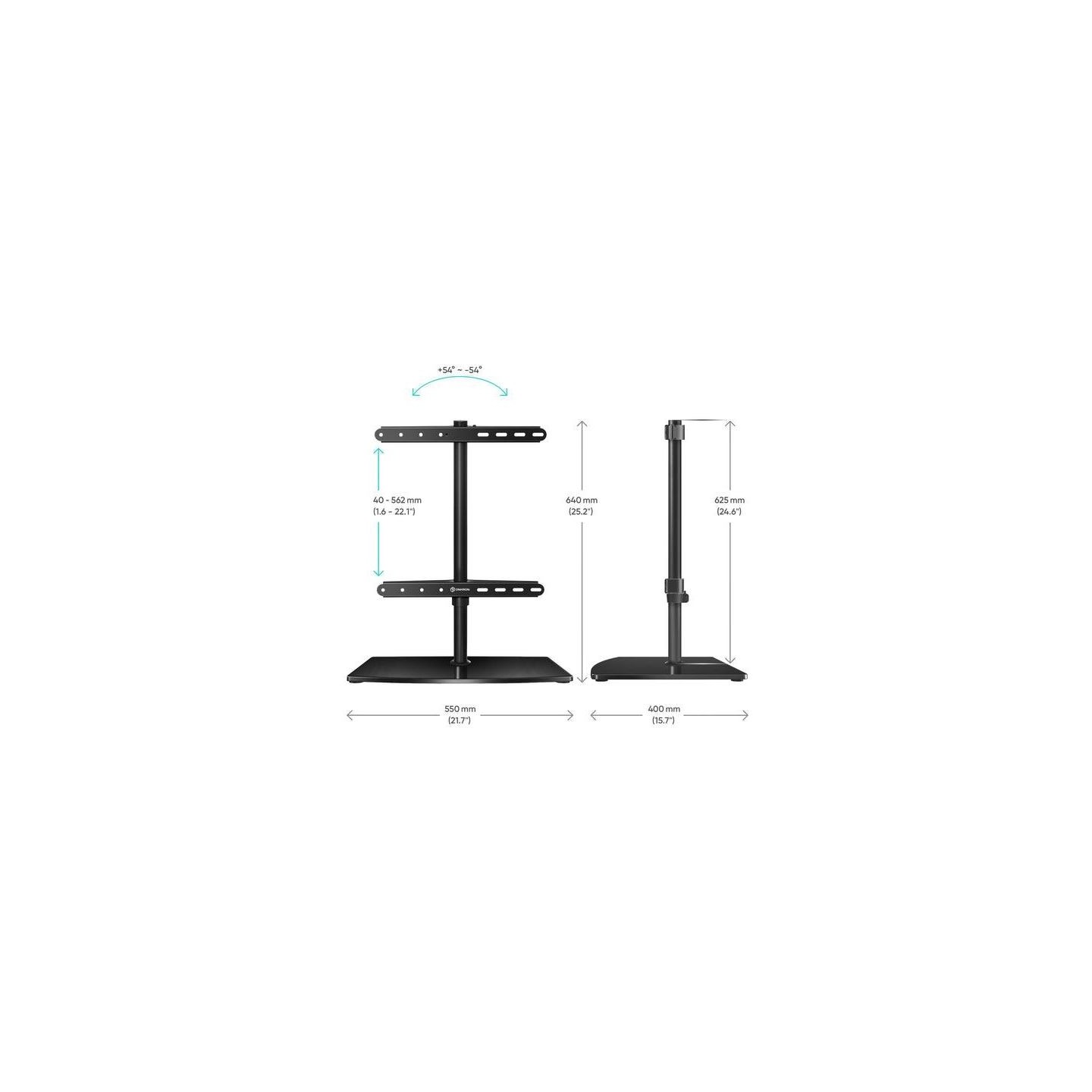 Onkron TV SET ACC DESKTOP STAND/32-75" BLACK PT3-B ONKRON