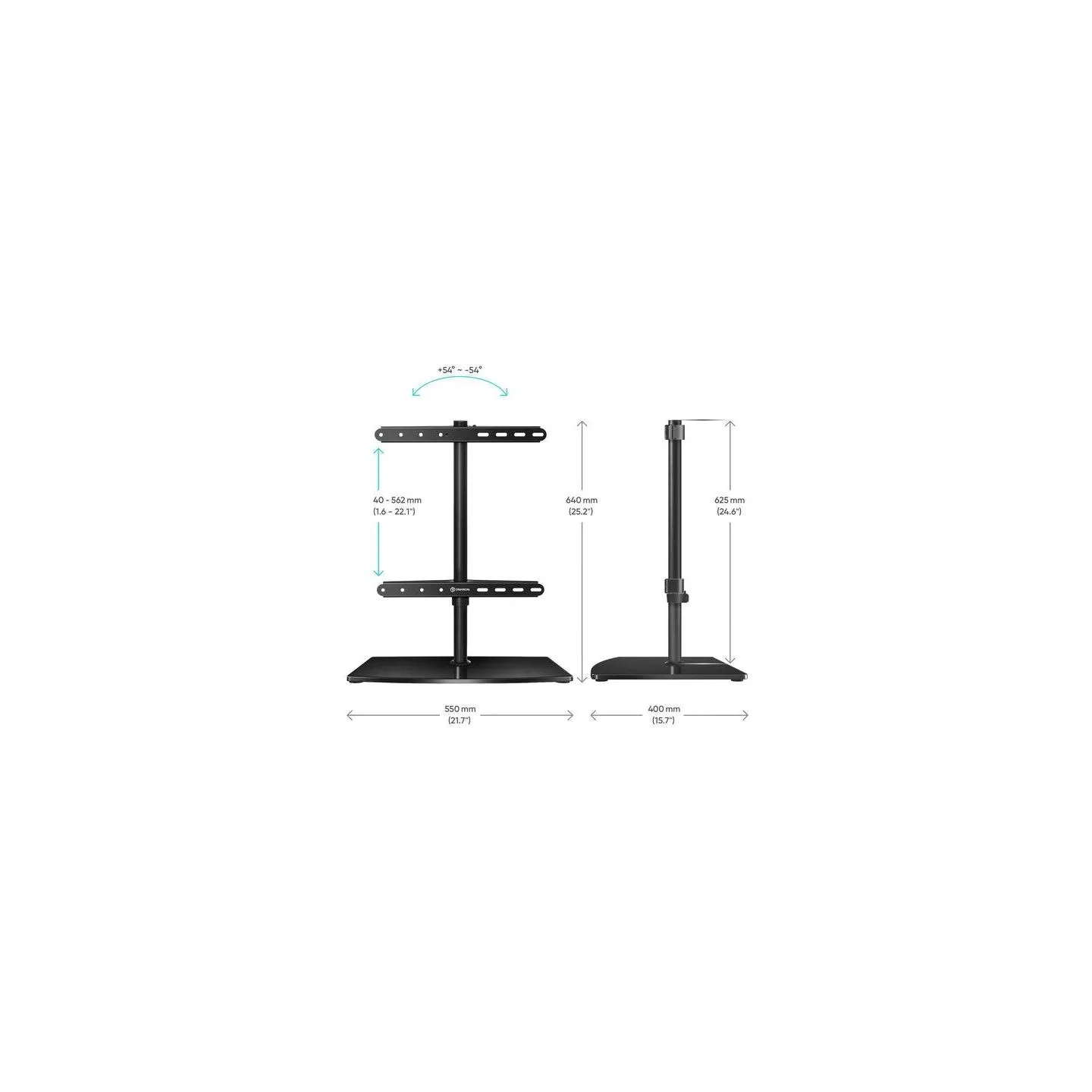 Onkron TV SET ACC DESKTOP STAND/32-75" BLACK PT3-B ONKRON