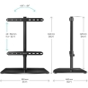 Onkron TV SET ACC DESKTOP STAND/32-75" BLACK PT3-B ONKRON