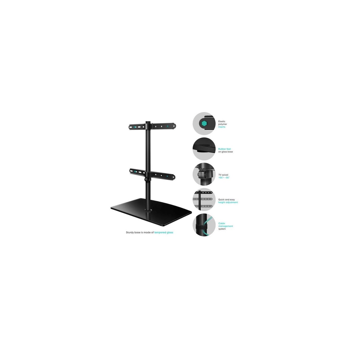 Onkron TV SET ACC DESKTOP STAND/32-75" BLACK PT3-B ONKRON