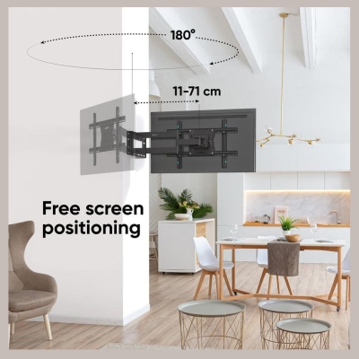 Onkron TV SET ACC WALL MOUNT/40-75"/BLACK M7L-B ONKRON