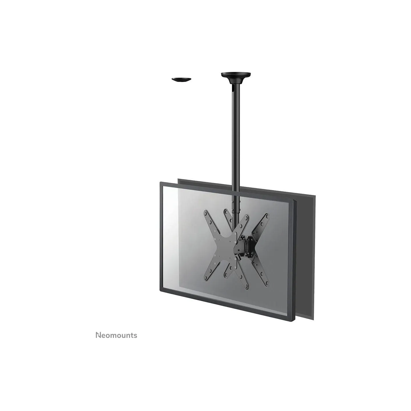 Neomounts BY NEWSTAR BACK TO BACK SCREEN CEILING MOUNT (HEIGHT: 106-156 CM)