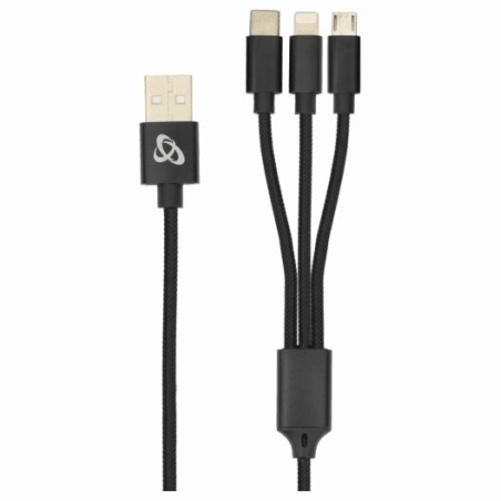 Sbox USB 2.0 8-pin/Type-C/Micro USB charging only 2.4A 1M BULK