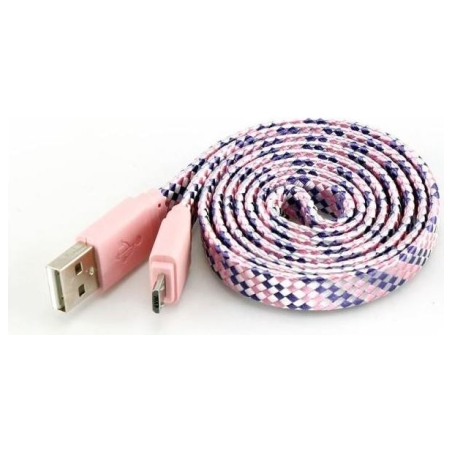 Sbox USB->Micro USB 2.0 M/M 1m colorfull blister rose USB-103CF-P