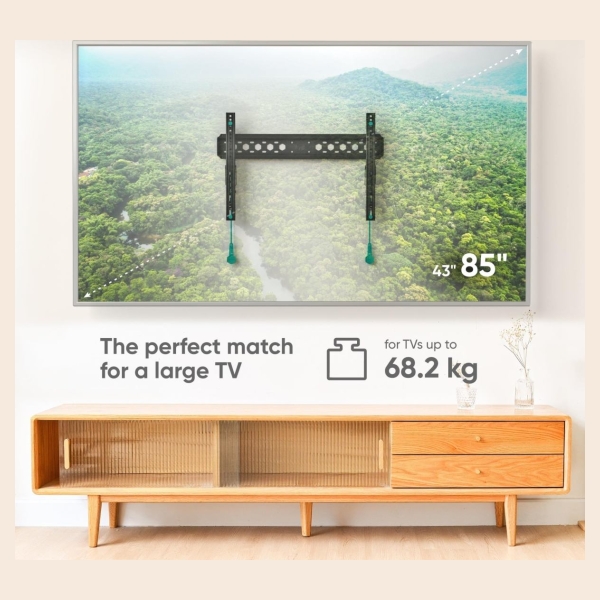 Onkron TV SET ACC WALL MOUNT /43-85"/BLACK TM6-B ONKRON