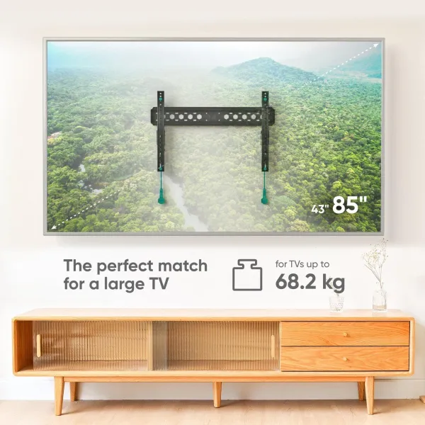 Onkron TV SET ACC WALL MOUNT /43-85"/BLACK TM6-B ONKRON