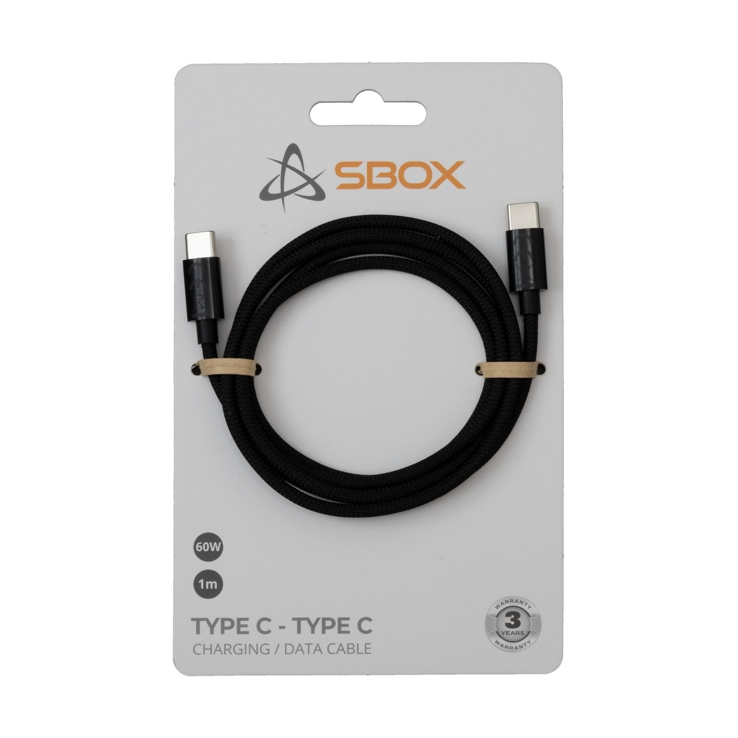 Sbox Type C - Type C M/M 1m black TYPEC-1-B